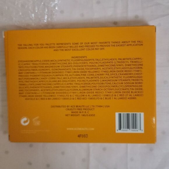 New Ace Beaute Falling For You Eyeshadow Palette Limited Edition - Picture 5 of 6